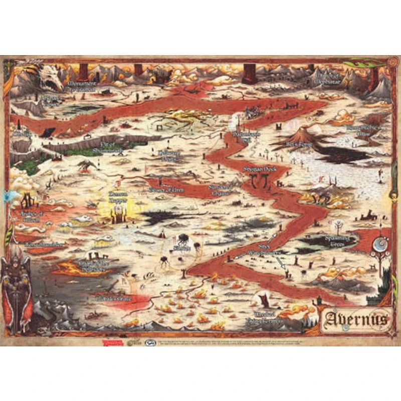 Dungeons & Dragons 5th edition - Game Mat - Baldur's Gate Avernus 