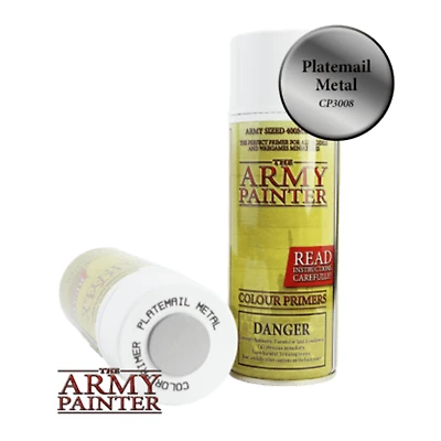 Army Painter (AP) Colour Primer (Spray can) - Platemail Metal