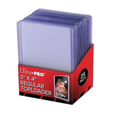 (UP) Regular Toploader - 25 Unités - 63.5mm x 89mm
