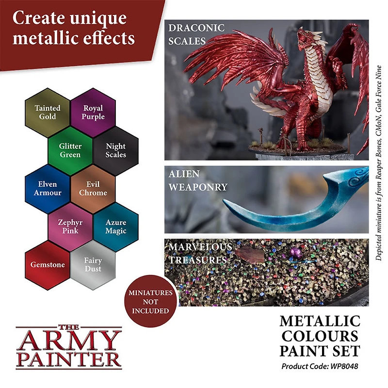 Army Painter (AP) Metallics Colours Paint Set