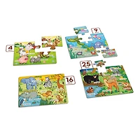 Mes premiers casse-têtes a colorier: Les animaux (Francais)