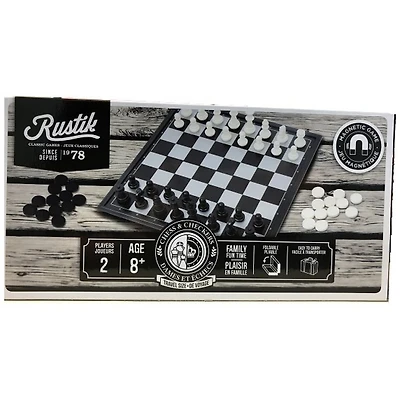 Magnetic chess / checkers (Multilingual)