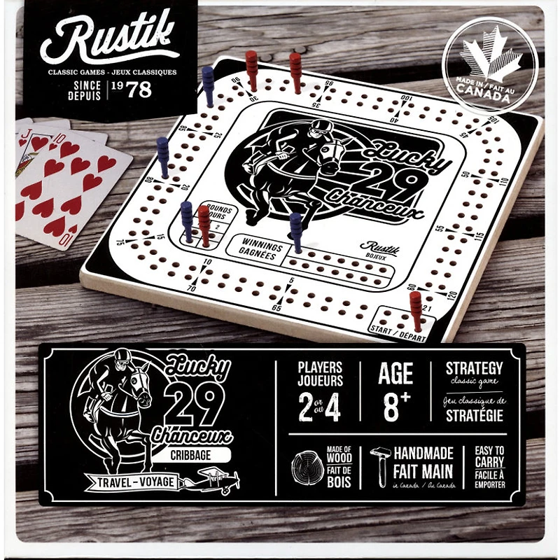 Cribbage - 29 chanceux - Voyage (Multilingue)