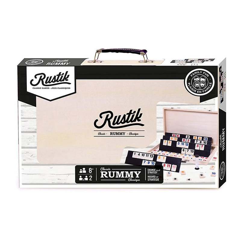 Rummy - Valise en bois (Multilingue)