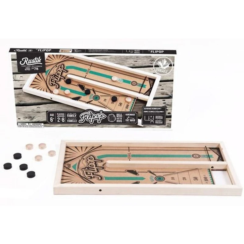Jeu de Flipop en bois (Multilingue)