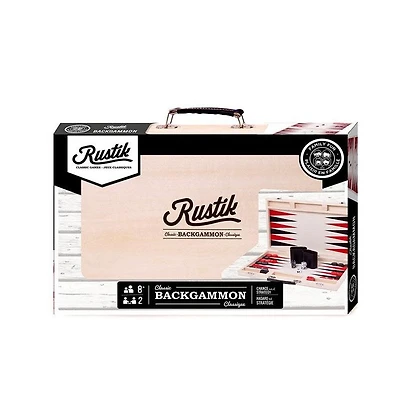 Backgammon - Valise en bois (Multilingue)
