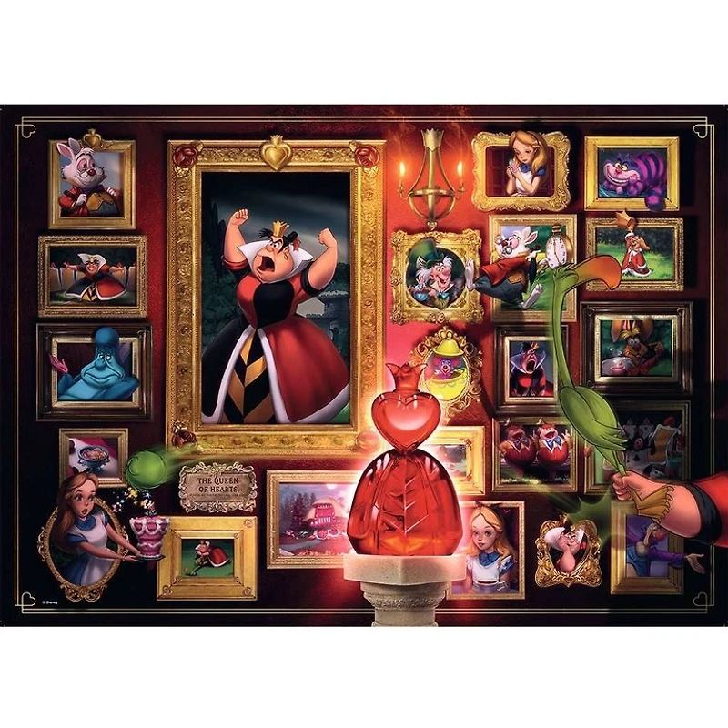 Ravensburger Disney Villainous - Reine de coeur - 1000 pièces