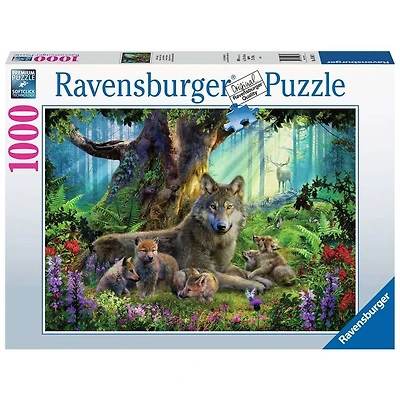 Ravensburger Famille de loups dans la forêt - 1000 pièces