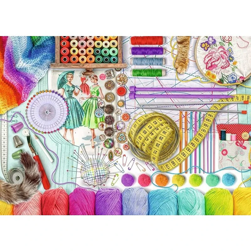 Ravensburger L'atelier de couture - 500 pièces Large