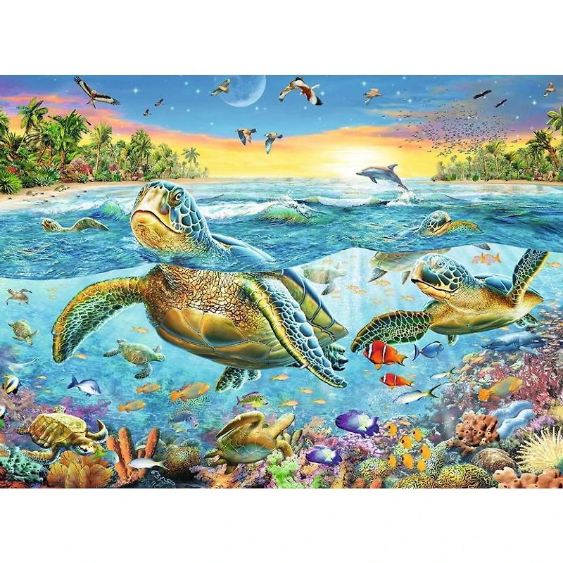 Ravensburger Les tortues de mer - 100 pièces XXL