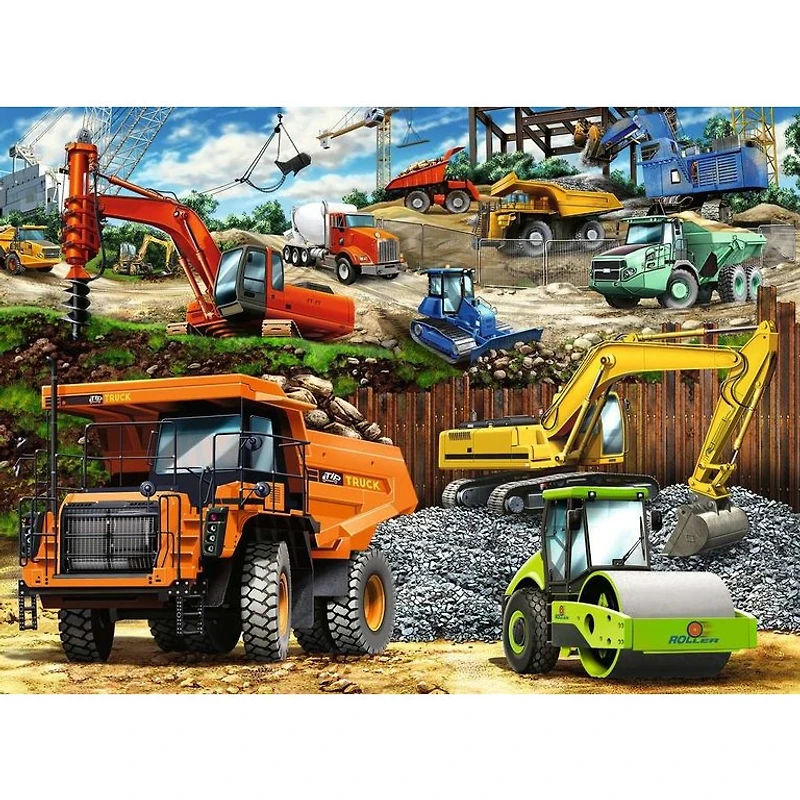 Ravensburger Véhicules de construction - 100 pièces XXL