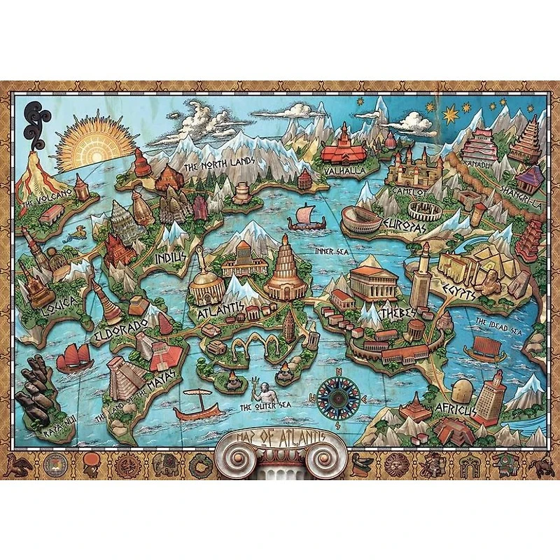 Ravensburger Mystérieuse Atlantide - 1000 pièces