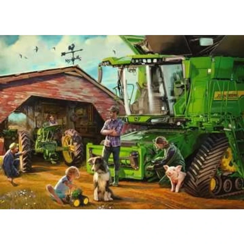 Ravensburger John Deere - Hier et aujourd'hui - 1000 pièces