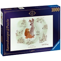 Ravensburger Disney - La Voûte  - La belle et le clochard - 1000 pièces