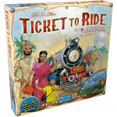 Ticket to Ride - Map #2 - India/Switzerland (Multilingue)