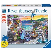 Ravensburger Coucher de soleil sur Santorini - 300 Pièces Larges