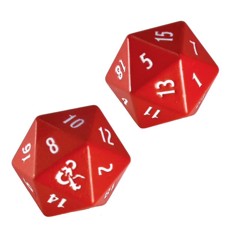 Ultra Pro (UP) Heavy Metal DnD 2 D20 - Red/White*