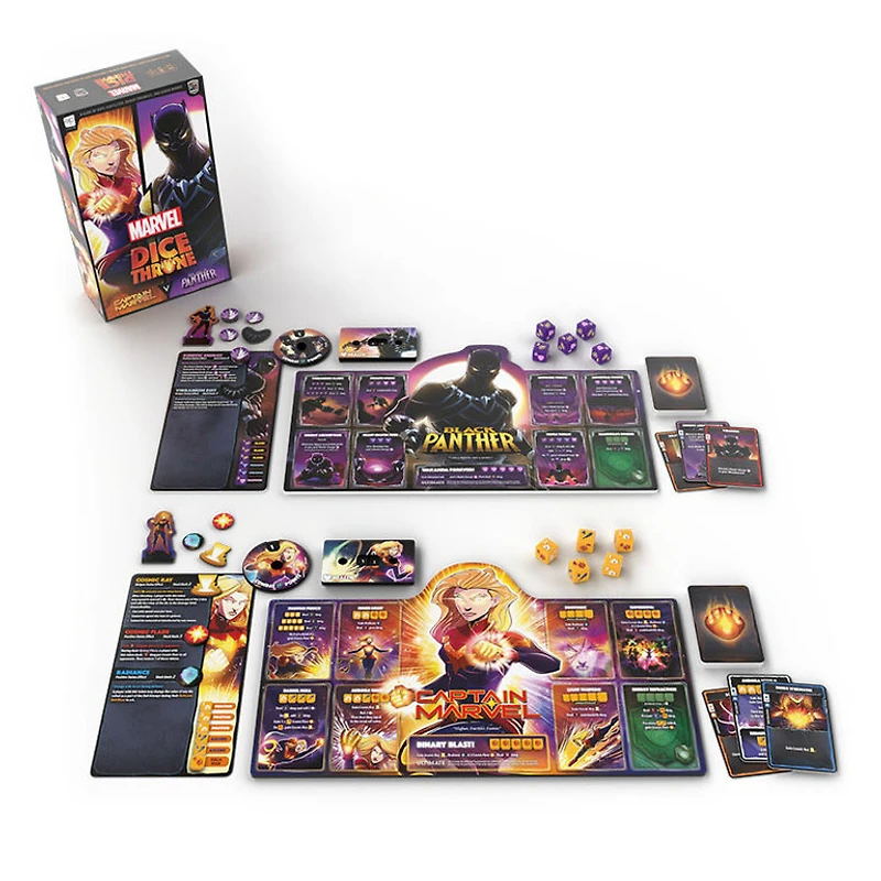 Dice throne - Marvel - Captain Marvel/Black  Phanter (Anglais)