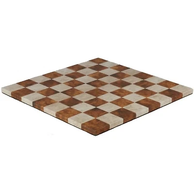 Plateau d'Échec - Caramel/Cream Leatherette 14.5"