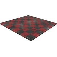 Plateau d'Échec - Dusty Black/Red Leatherette 14.5"