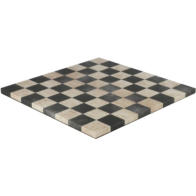 Plateau d'Échec - Dusty Black/Cream Leatherette 14.5"