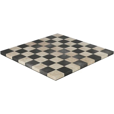 Plateau d'Échec - Dusty Black/Cream Leatherette 14.5"