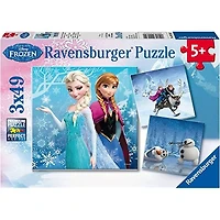 Ravensburger Disney - Aventures au pays des neiges - 3x49 pièces