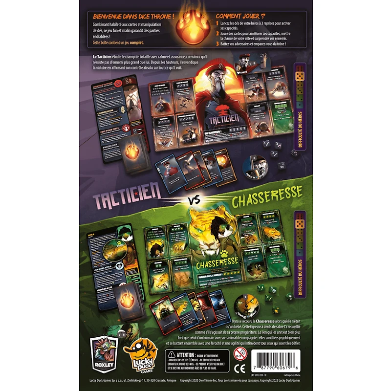 Dice Throne Sais. 2 - Tacticien vs. Chasseresse (Francais)