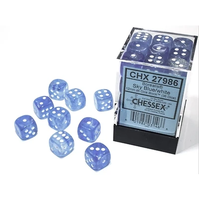 36 dés 6 12mm Borealis Luminary