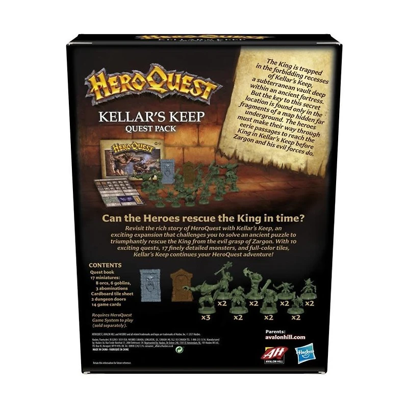 HeroQuest - Kellar's Keep Quest Pack (Anglais)