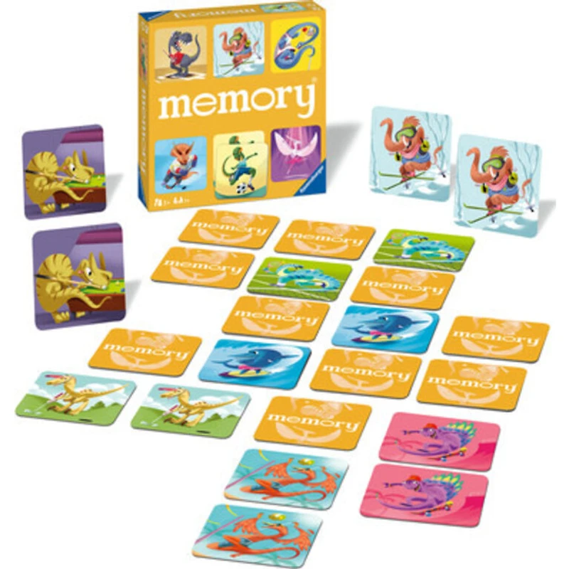 Memory - Dinosaures Sportifs (Multilingue)