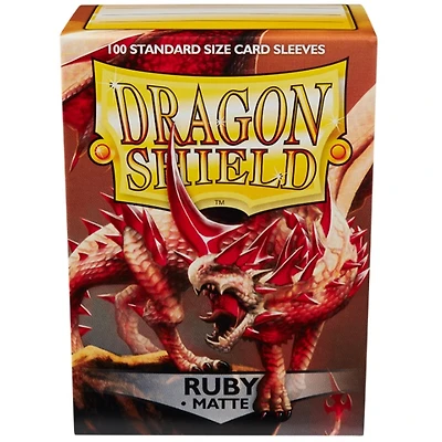 (Dragon Shield) Matte Ruby - 100 Unités - 63mm x 88mm