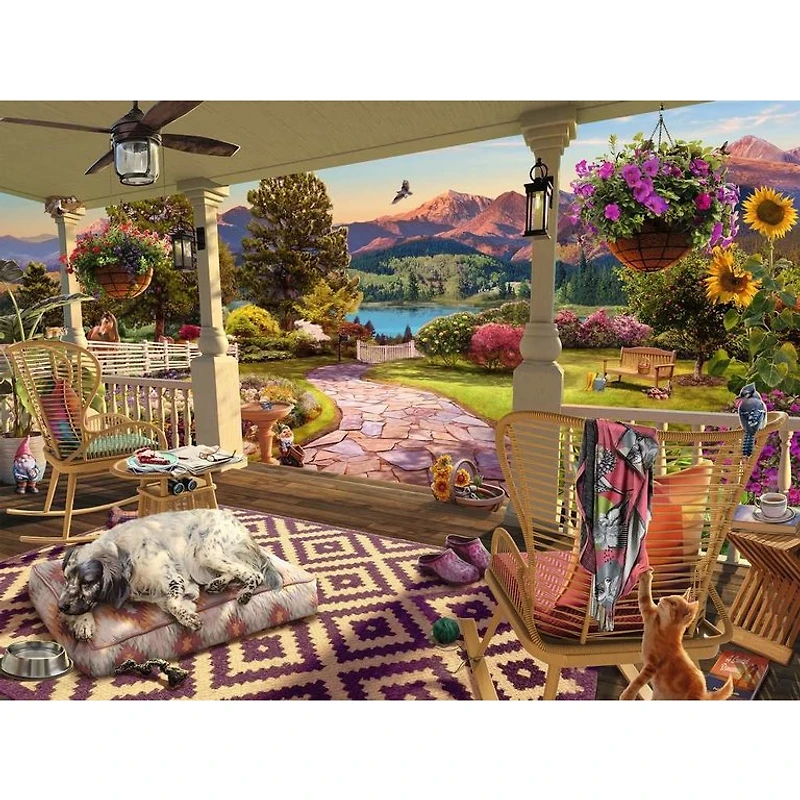 Ravensburger Sous le Chaleureux Porche - 750 pièces Large