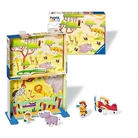 Ravensburger L'heure du safari - Puzzle and Play - 2x24 pièces