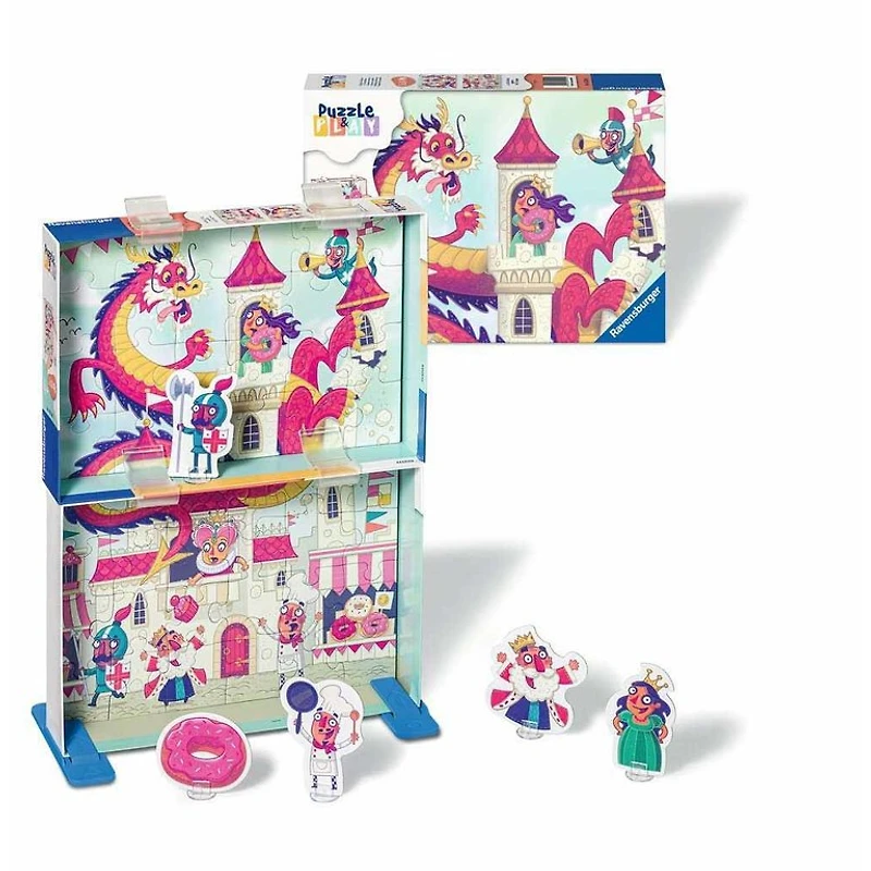Ravensburger Le royaume des donuts - Puzzle and Play - 2x24 pièces