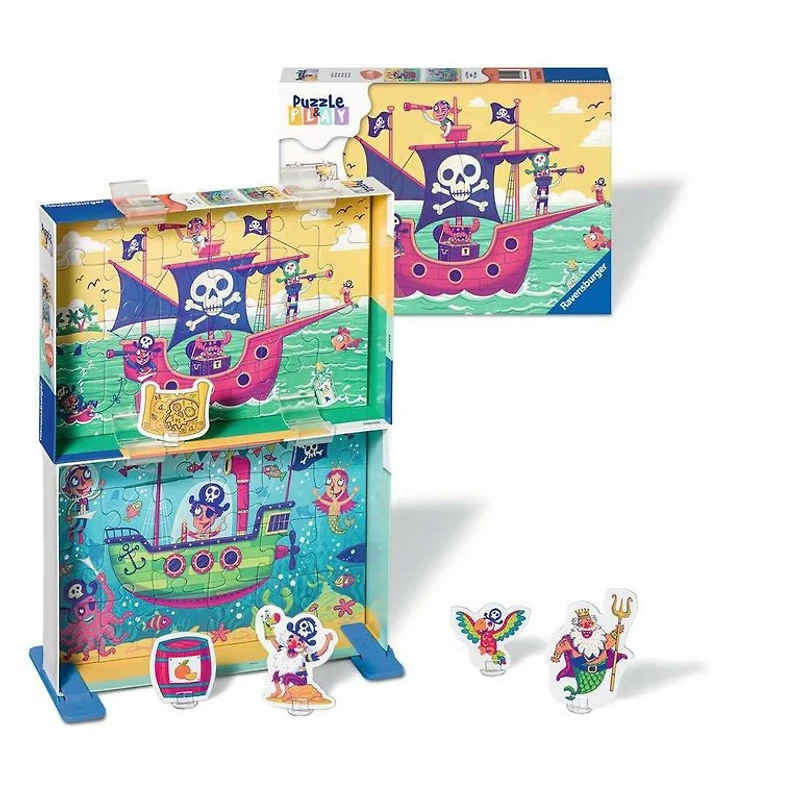 Ravensburger Terre en vue - Puzzle and Play - 2x24 pièces