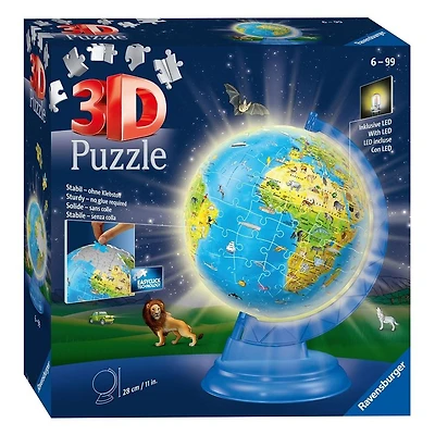 Ravensburger Globe pour enfants avec lumière - 187 pièces 3D