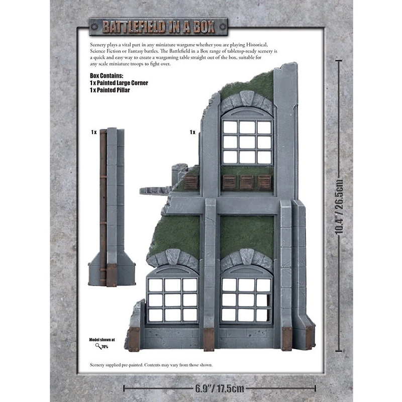 Battlefield in a Box - Gothic Industrial - Large Corner