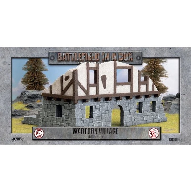 Battlefield in a Box - Wartorn Village - Large Ruin