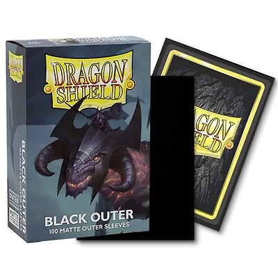 (Dragon Shield) Matte Black Outer - 100 Unités - 69.5mm x 95mm