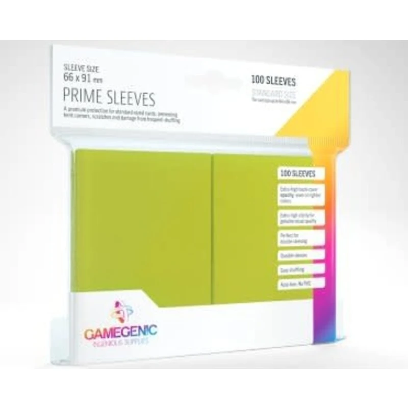 Gamegenic (Gamegenic) Prime Sleeves: Lime - 100 Unités - 66mm x 91mm