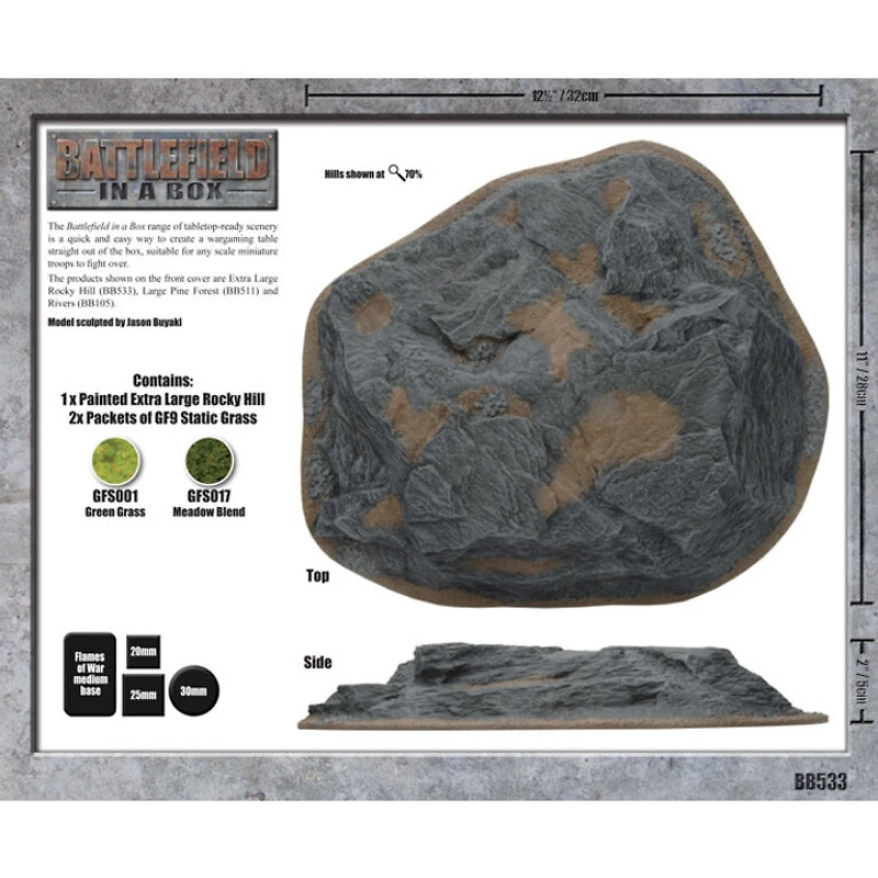 Battlefield in a Box - Extra Large Rocky Hill