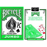 Playing Cards - Bicycle - Jumbo Green