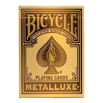 Cartes à jouer - Bicycle - Metalluxe - Orange