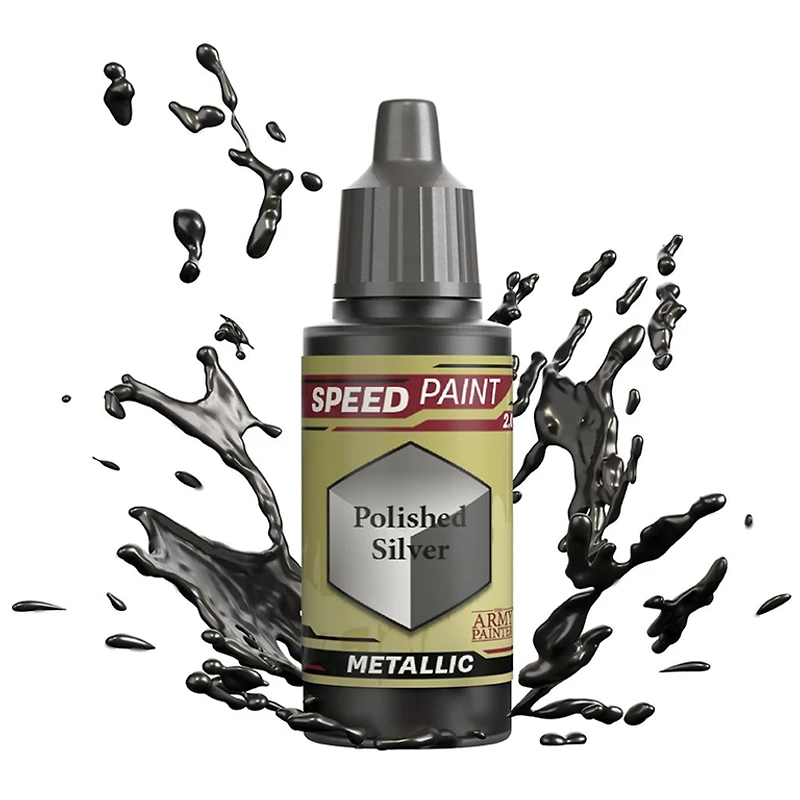 Army Painter (AP) SpeedPaint - Polished Silver 18ml