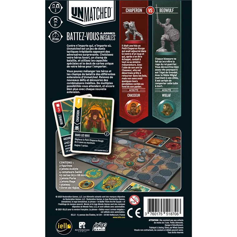 Unmatched - Extenstion Petit Chaperon Rouge vs. Beowulf (Francais)