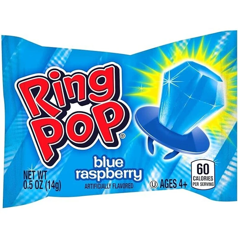 Ring Pop - Framboise bleue - 14g