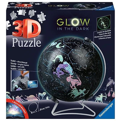 Globe brille dans le noir - 180 pièces 3D