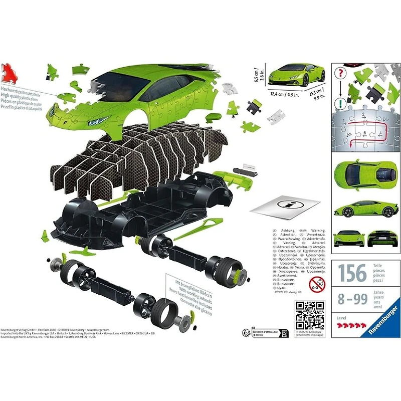 Lamborghini Huracan EVO-V - 156 pièces 3D