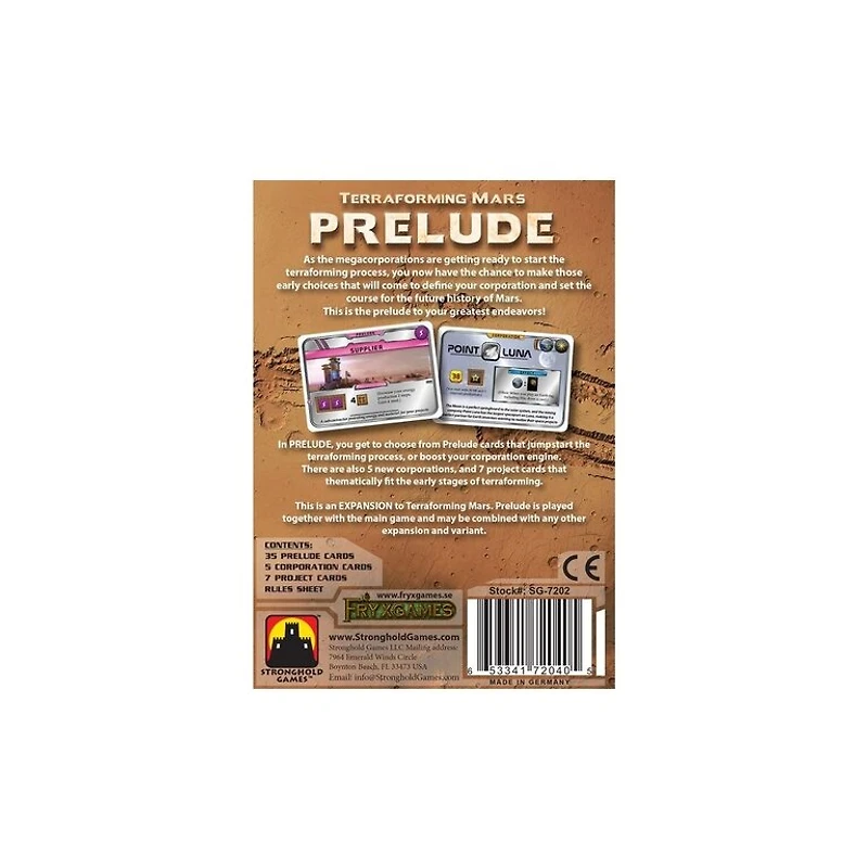 Terraforming Mars - Prelude (Anglais)